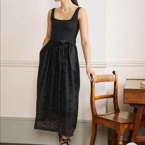 Boden Broderie Mix Midi Dress - size 8